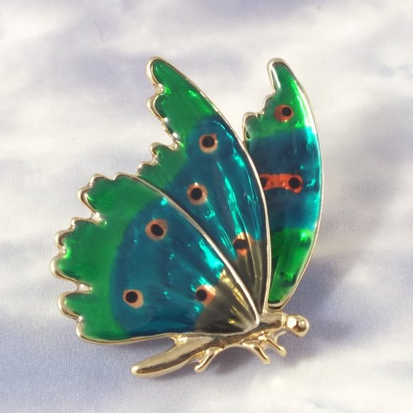 Butterfly Brooches- Set of Two - Picture 3 of 14